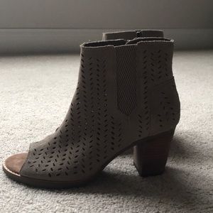 Toms Open Toe Booties